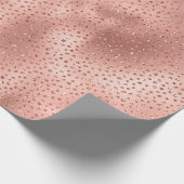 Papier Cadeau Points de Parties scintillant rose en verre rose o (Coin)