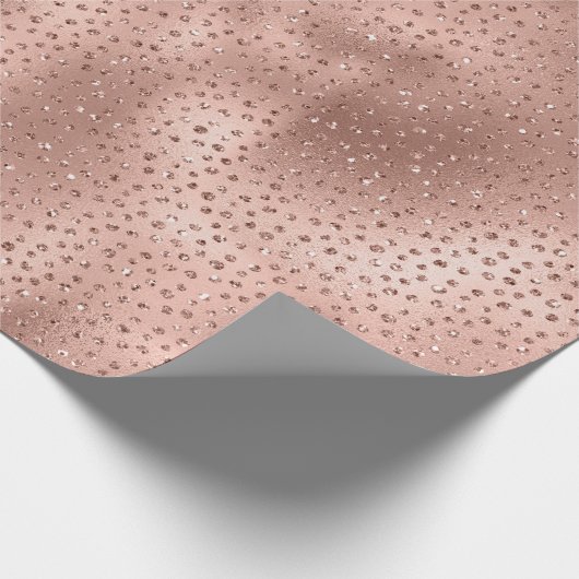 Papier Cadeau Points de Parties scintillant rose en verre rose o (Coin)