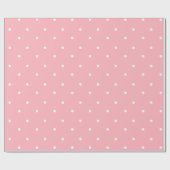 Papier Cadeau Points de pois rose clair (Plat)