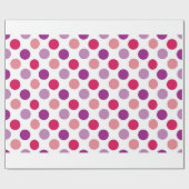 Papier Cadeau Points de polka d'été (Plat)