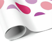 Papier Cadeau Points de polka d'été (Coin rond)
