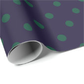 Papier Cadeau Points de polka lunatiques (grands) (Coin rond)
