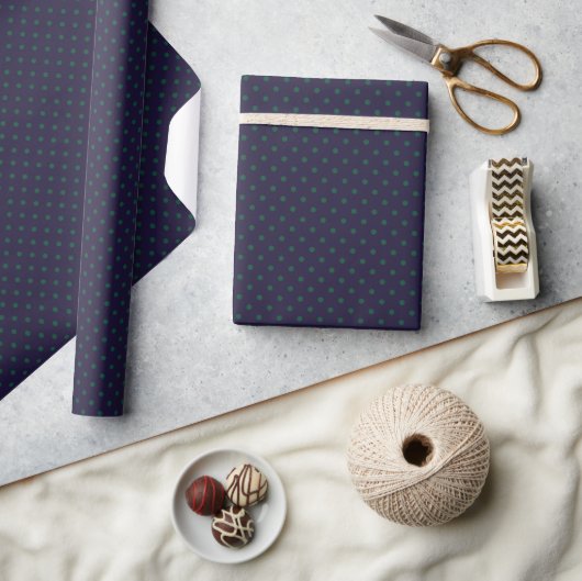 Papier Cadeau Points de polka lunatiques (petits) (Artisanat)