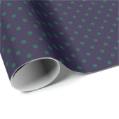 Papier Cadeau Points de polka lunatiques (petits) (Coin rond)