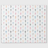 Papier Cadeau Points de question papier d'emballage d'enrouleur (Plat)