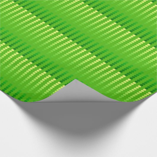 Papier Cadeau Points de satin - nuances de vert de chaux (Coin)