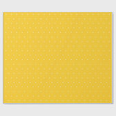 Papier Cadeau Points de soleil jaune profond riche saturé solide (Plat)