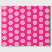 Papier Cadeau Points d'humeur marocaine rose (Plat)