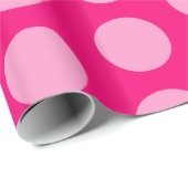 Papier Cadeau Points d'humeur marocaine rose (Coin rond)