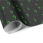 Papier Cadeau Points d'interrogation (Coin rond)