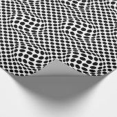 Papier Cadeau Points d'Op-Art avec une torsion (Coin)