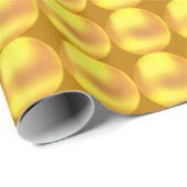 Papier Cadeau Points Dorés Élégants Modernes (Coin rond)