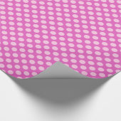 Papier Cadeau Points du milieu du siècle - rose et corail, fuchs (Coin)