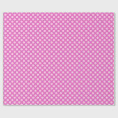Papier Cadeau Points du milieu du siècle - rose et corail, fuchs (Plat)