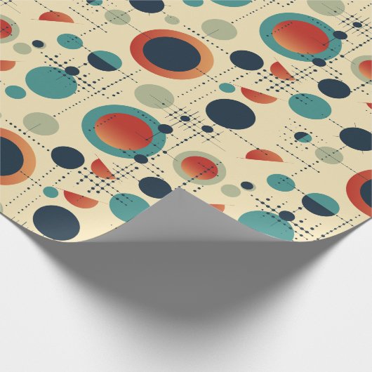 Papier Cadeau Points et points rétro (Coin)