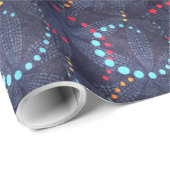 Papier Cadeau Points et tourbillons (Coin rond)