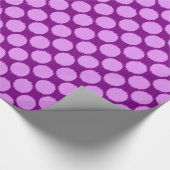 Papier Cadeau Points Ikat géants, orchidée et améthyste violet (Coin)