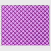 Papier Cadeau Points Ikat géants, orchidée et améthyste violet (Plat)
