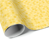 Papier Cadeau Points jaunes (Coin rond)