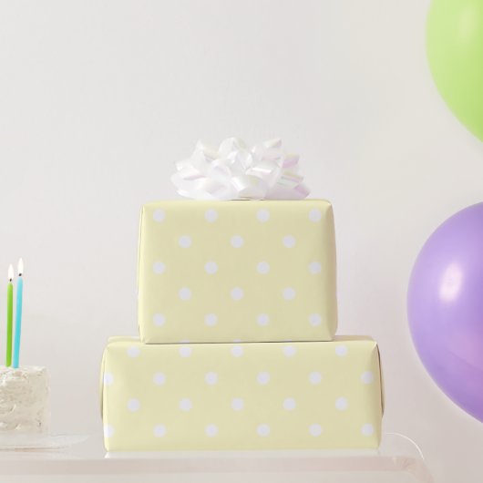 Papier Cadeau Points Jaunes Bébé (Cadeaux de fête)