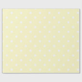 Papier Cadeau Points Jaunes Bébé (Plat)