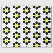 Papier Cadeau Points minimaux simples noirs (Plat)