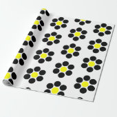 Papier Cadeau Points minimaux simples noirs (Déroulé)