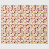 Papier Cadeau Points modernes du milieu du siècle - beige & neut (Plat)