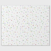 Papier Cadeau Points Multicolores Festifs Joueurs (Plat)