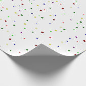 Papier Cadeau Points Multicolores Festifs Joueurs (Coin)
