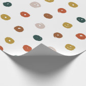 Papier Cadeau Points neutres de l'aquarelle Abstraite (Coin)