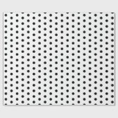 Papier Cadeau Points noirs blancs (Plat)