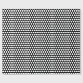 Papier Cadeau Points noirs et blancs (Plat)