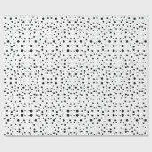 Papier Cadeau Points noirs et blancs (Plat)