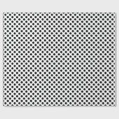 Papier Cadeau Points noirs et blancs (Plat)