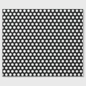 Papier Cadeau Points noirs et blancs (Plat)