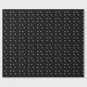 Papier Cadeau Points noirs et blancs (Plat)
