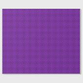 Papier Cadeau Points noirs sur fond violet (Plat)