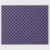 Papier Cadeau Points noirs sur ultra violet (Plat)