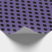 Papier Cadeau Points noirs sur ultra violet (Coin)