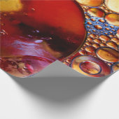 Papier Cadeau Points or et rouge (Coin)