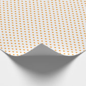 Papier Cadeau Points orange (Coin)