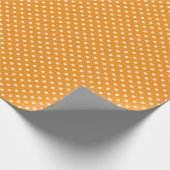 Papier Cadeau Points oranges et blancs (Coin)