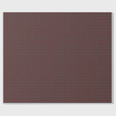 Papier Cadeau Points polka bleus stricts sur marron (Plat)