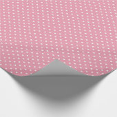 Papier Cadeau Points polka sur fond rose (Coin)