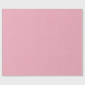 Papier Cadeau Points polka sur fond rose (Plat)
