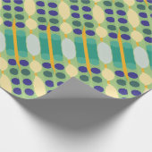 Papier Cadeau Points rétro rayures (Coin)