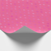 Papier Cadeau points rose chaud, rose et rose pastèque (Coin)