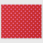 Papier Cadeau Points rouges chauds DIY Couleurs (Plat)