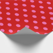 Papier Cadeau Points rouges chauds DIY Couleurs (Coin)